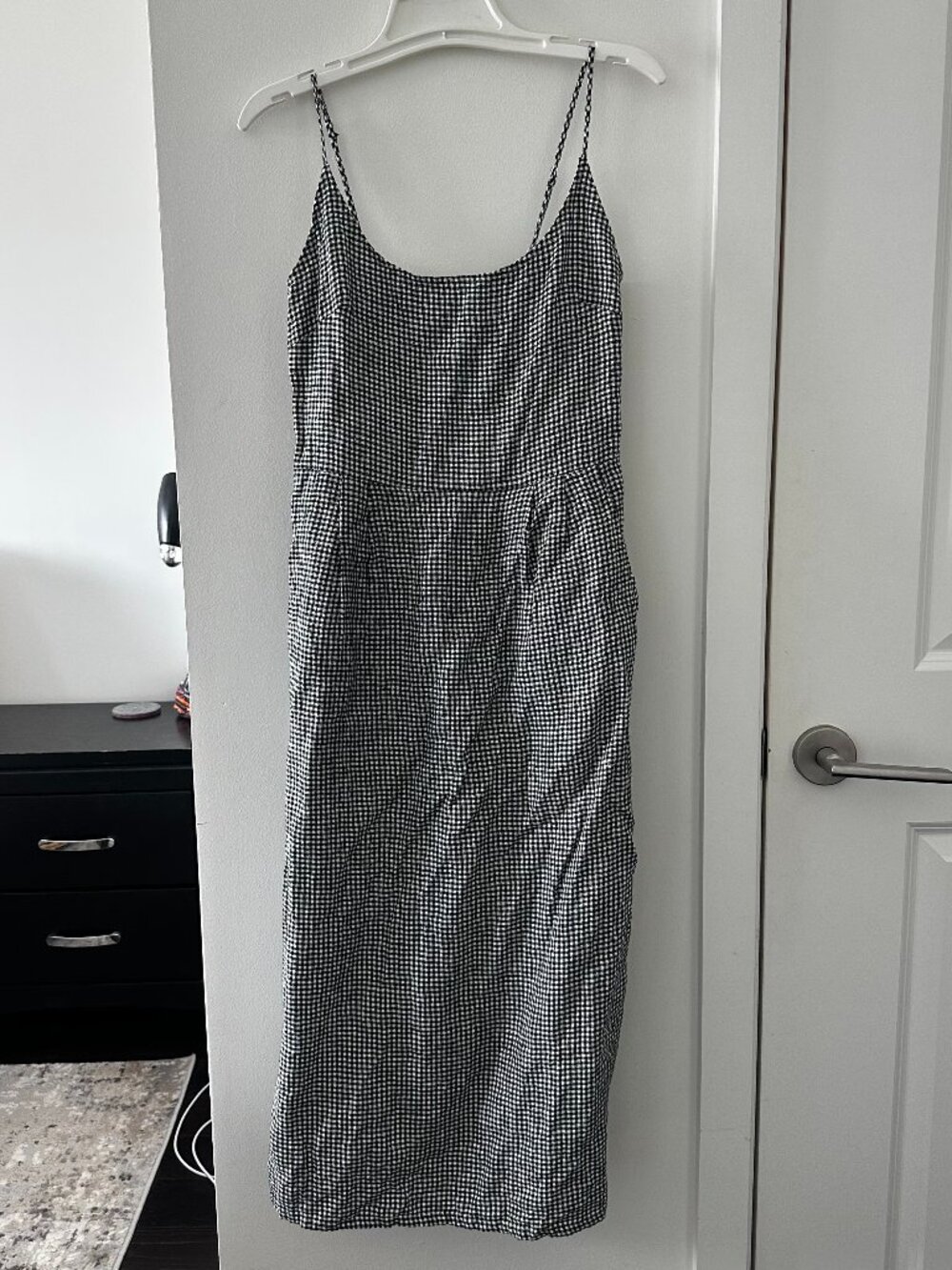 Quince 100% European Linen Scoop Neck Midi Dress